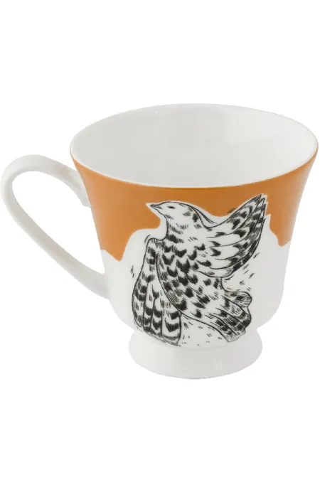 Кружка, коллекция «Перья на золоте»