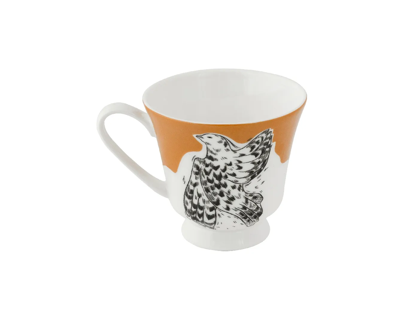 Кружка, коллекция «Перья на золоте»