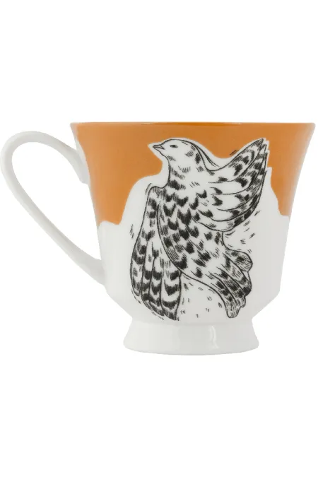 Кружка, коллекция «Перья на золоте»