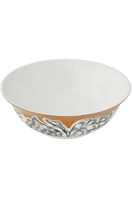 Салатник «Цветы», коллекция «Перья на золоте»