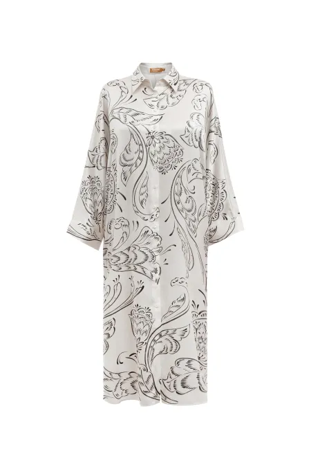 Платье-рубашка из премиального шелка
