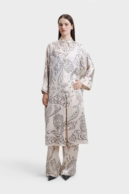 Платье-рубашка из премиального шелка