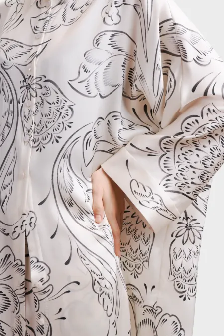 Платье-рубашка из премиального шелка