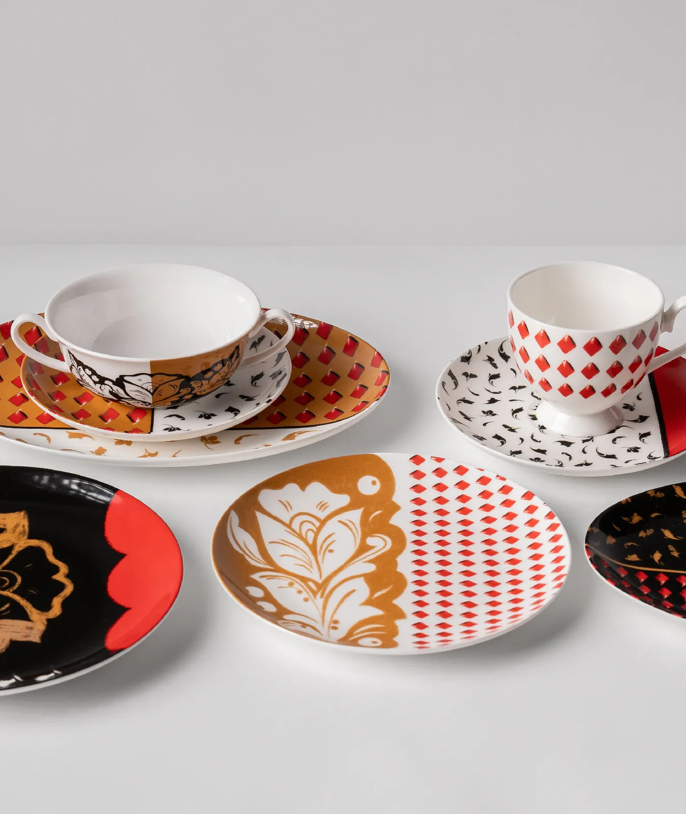 Тарелка пирожковая, коллекция «Орнаментальные блоки»