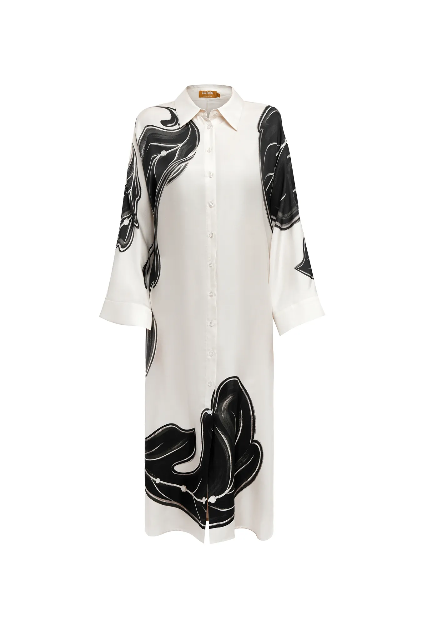 Платье-рубашка из премиального шелка
