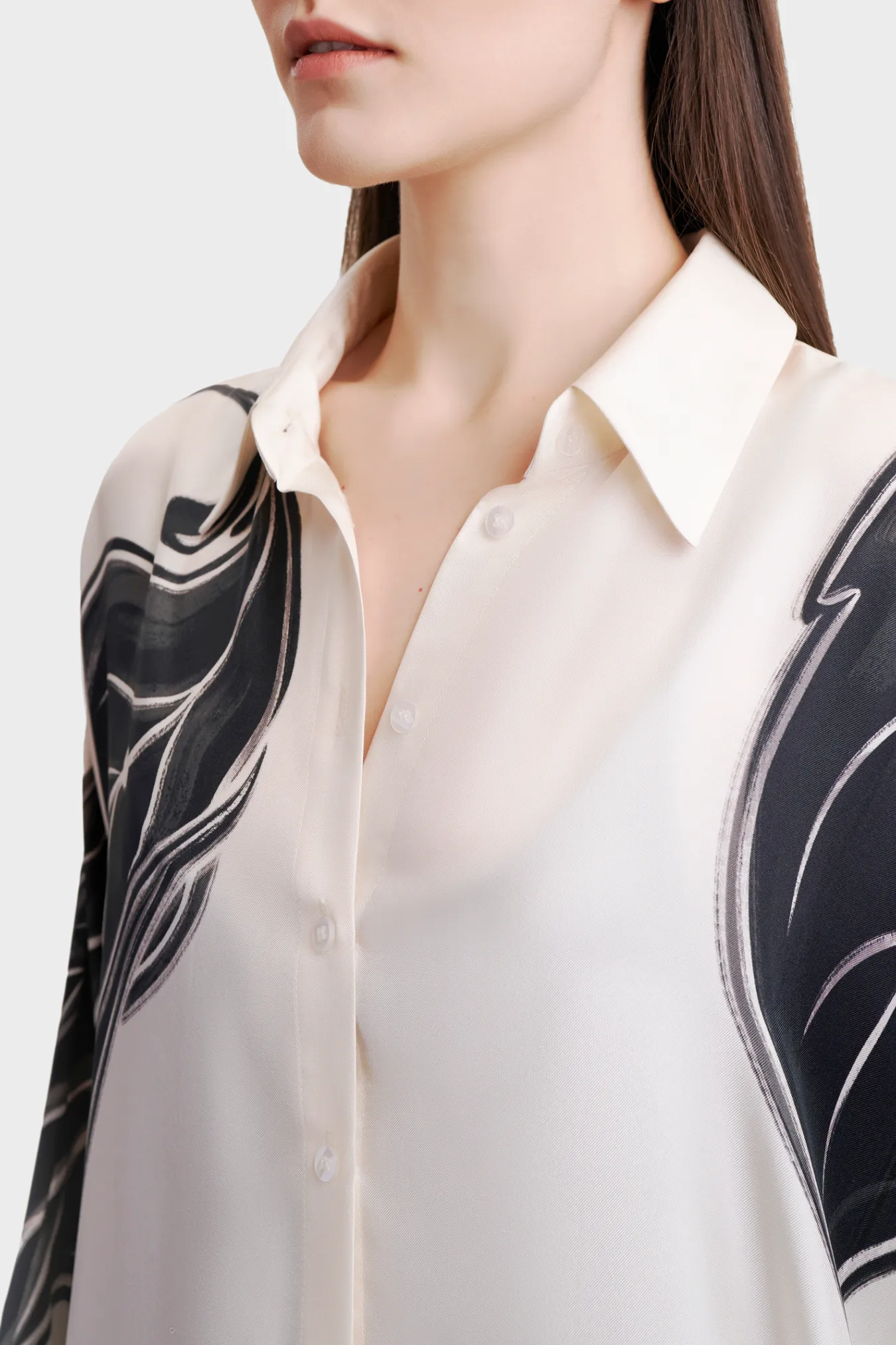 Платье-рубашка из премиального шелка