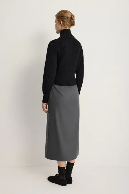 Юбка-колонна из премиальной шерсти