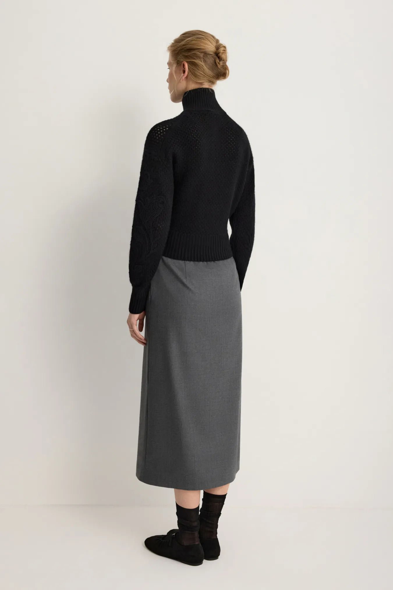Юбка-колонна из премиальной шерсти