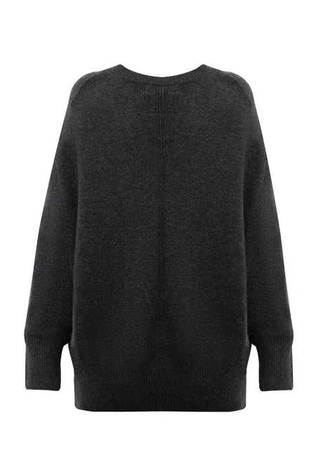 Удлиненный джемпер из шерсти и кашемира