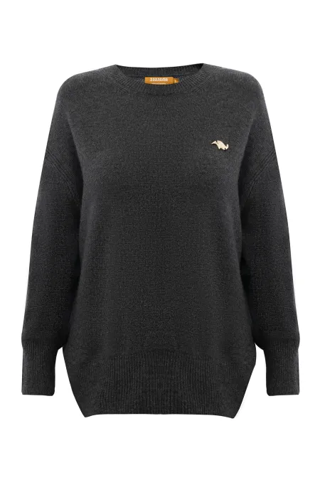 Удлиненный джемпер из шерсти и кашемира