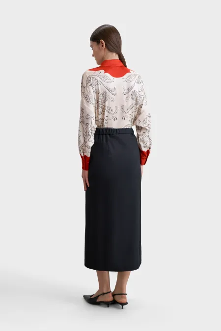 Юбка-колонна из премиальной шерсти