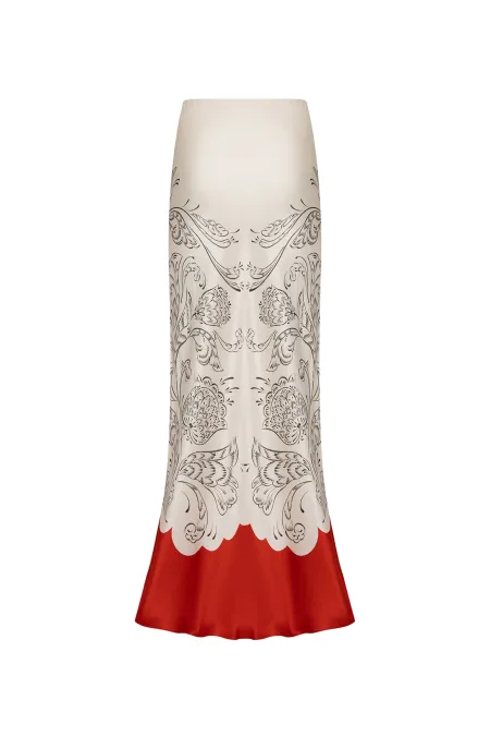 Юбка-миди из премиального шелка