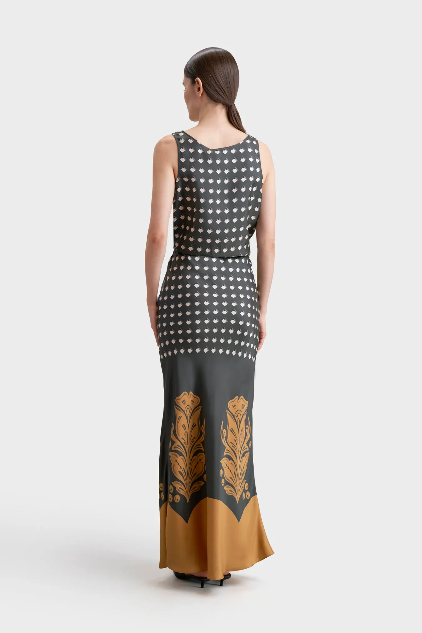 Юбка-миди из премиального шелка