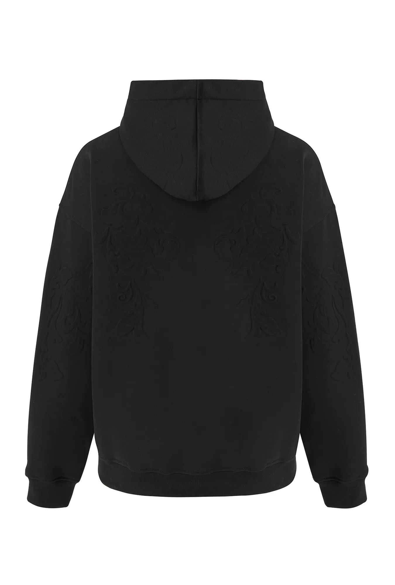 Мужское хлопковое худи с тиснением