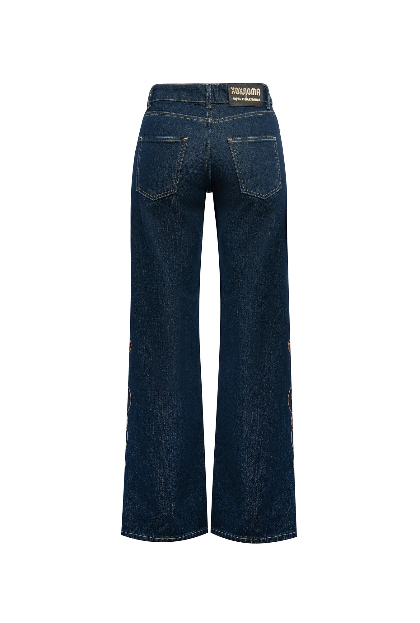 Джинсы с вышивкой