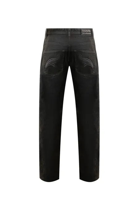 Джинсы с вышивкой