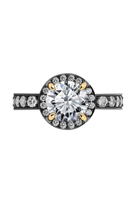 Кольцо из золота 585 пробы с бриллиантами