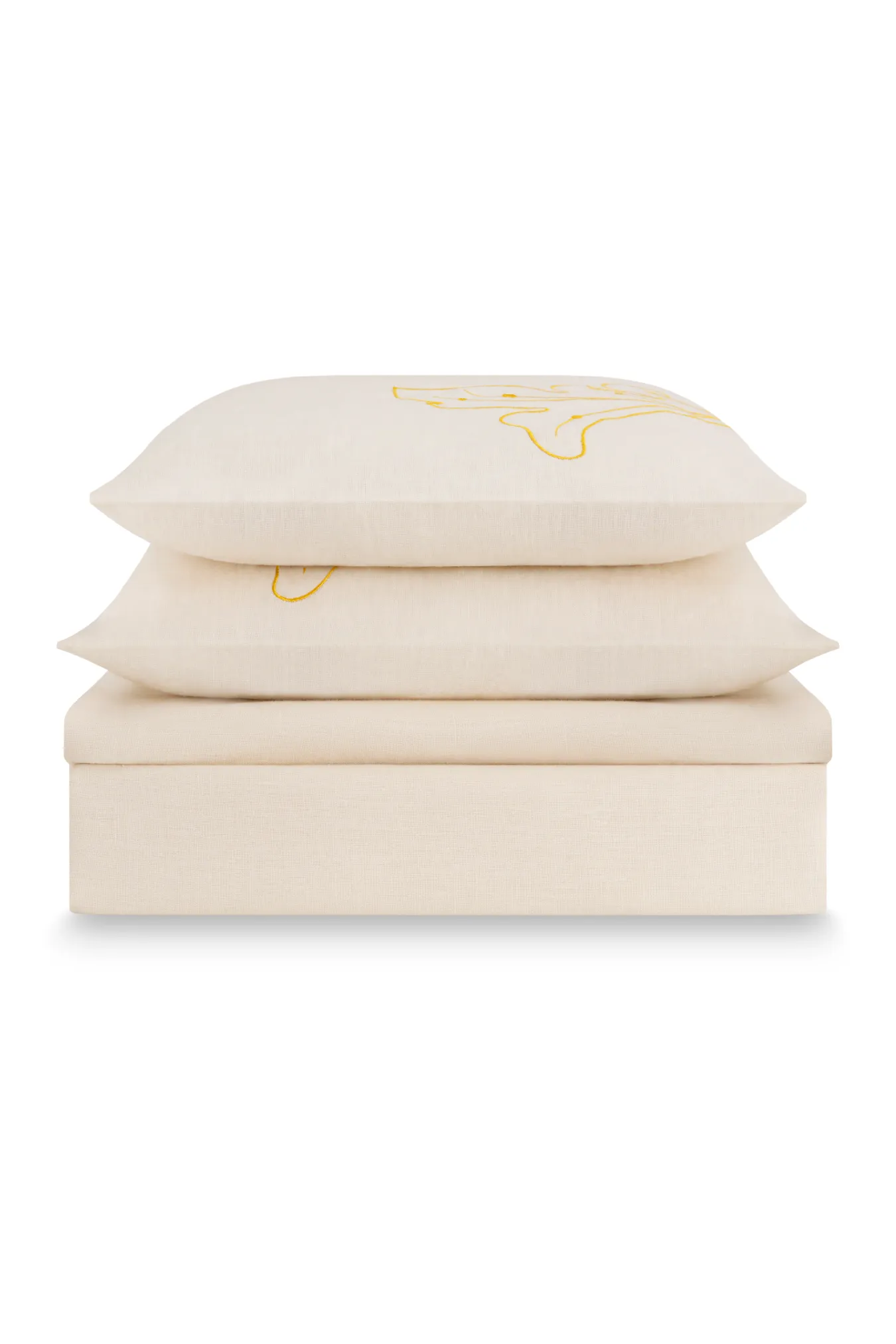 Комплект постельного белья с вышивкой «Лен Кудрина‎»‎