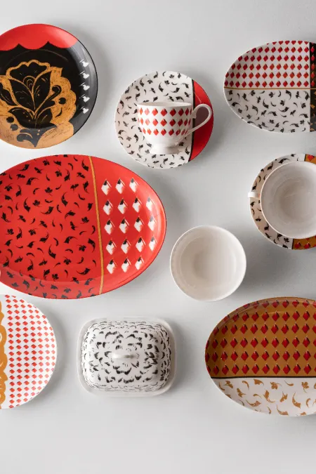 Блюдо овальное, коллекция «Орнаментальные блоки»