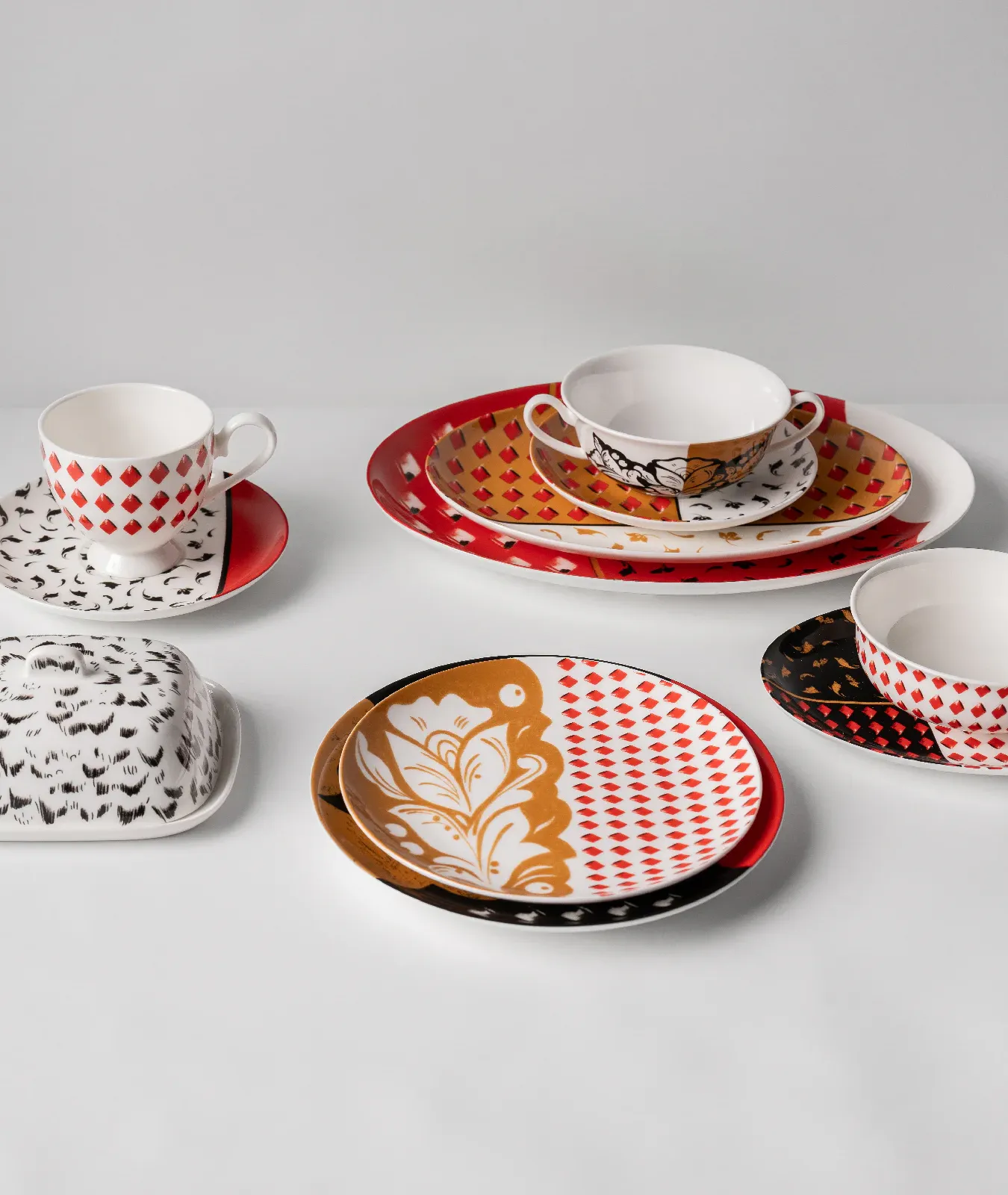 Блюдо овальное, коллекция «Орнаментальные блоки»