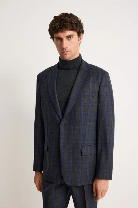 Однобортный пиджак из премиальной шерсти