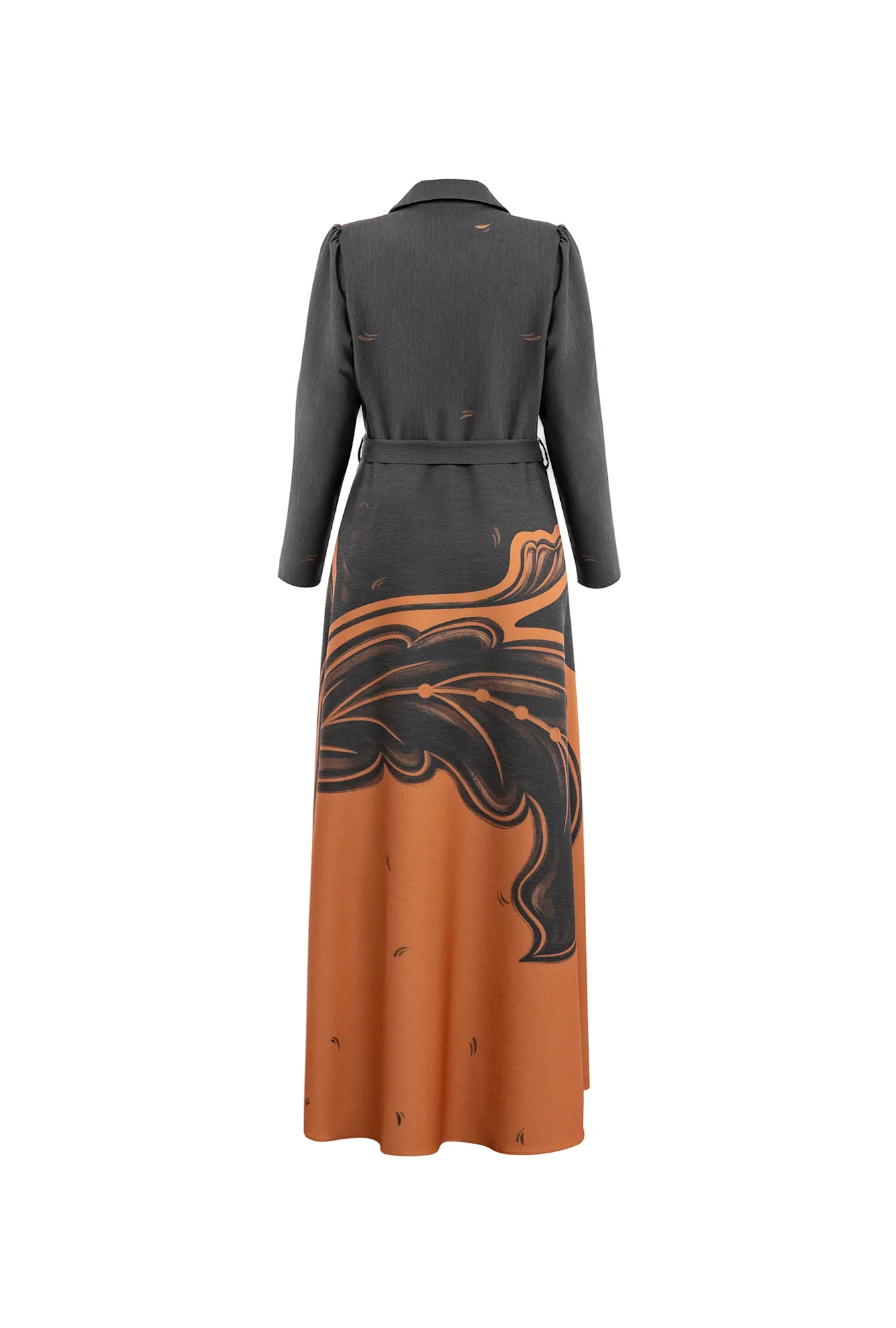 Платье-миди с принтом