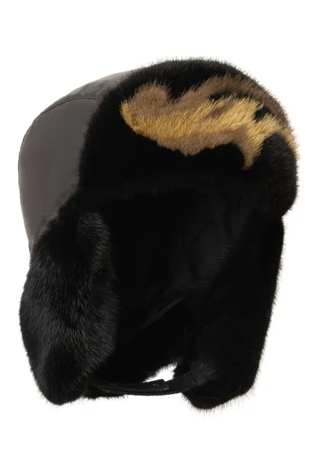 Детская шапка из меха норки