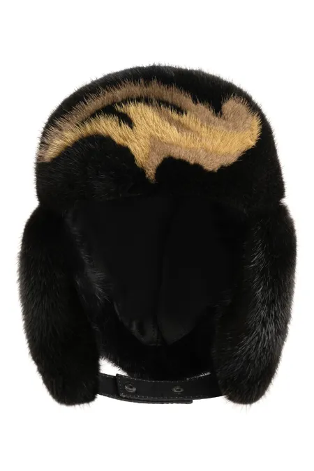 Детская шапка из меха норки