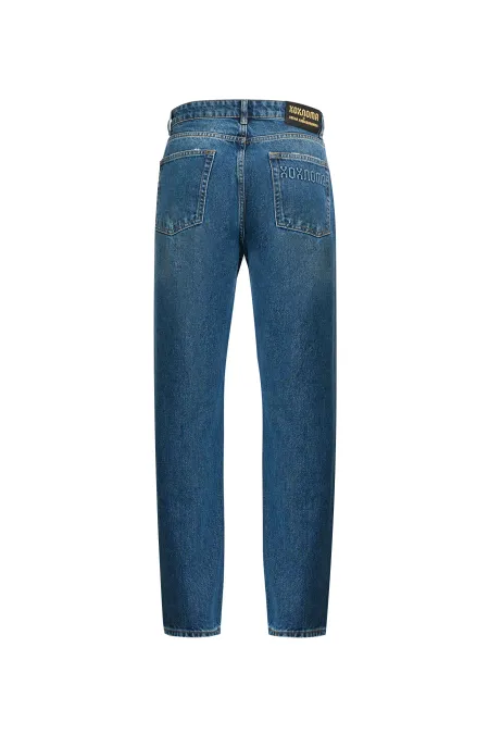 Джинсы с эффектом потертости