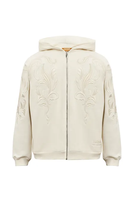 Детское худи на молнии с вышивкой