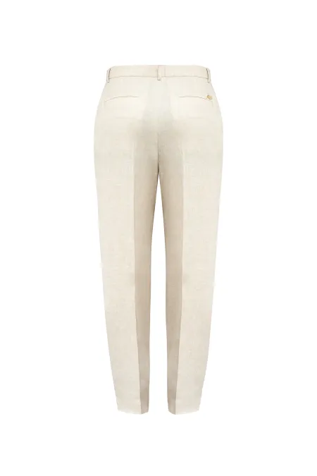 Льняные брюки со стрелками