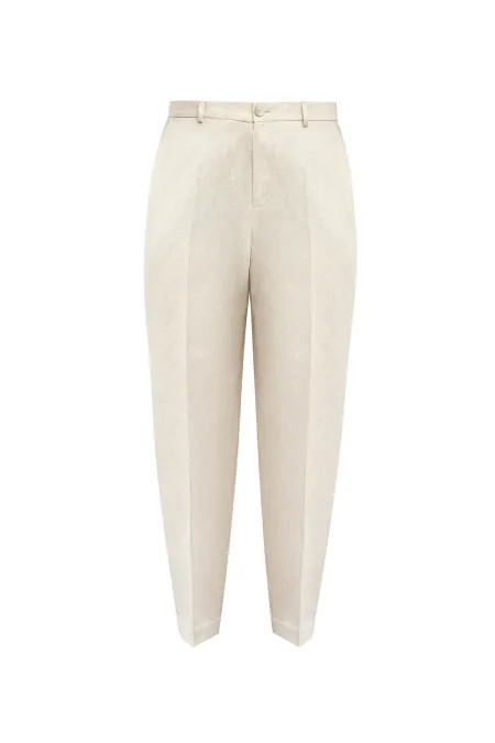 Льняные брюки со стрелками