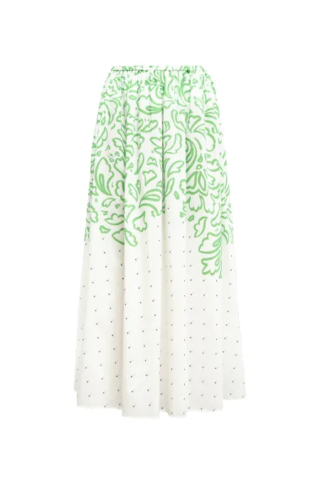 Легкая юбка-миди