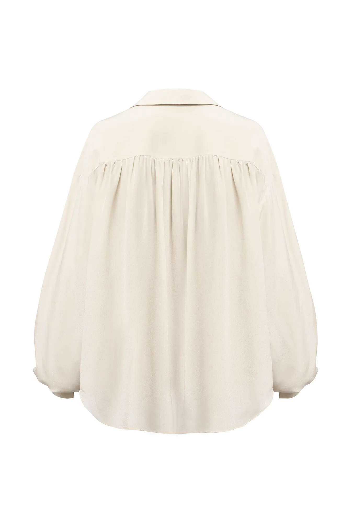 Шелковая винтажная блуза свободного силуэта