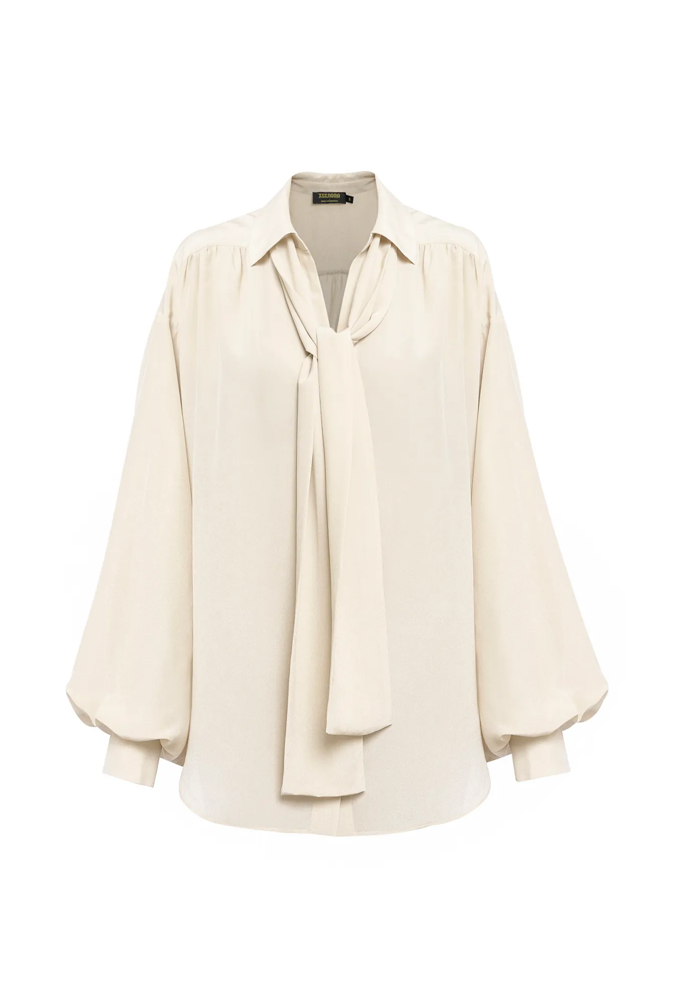 Шелковая винтажная блуза свободного силуэта