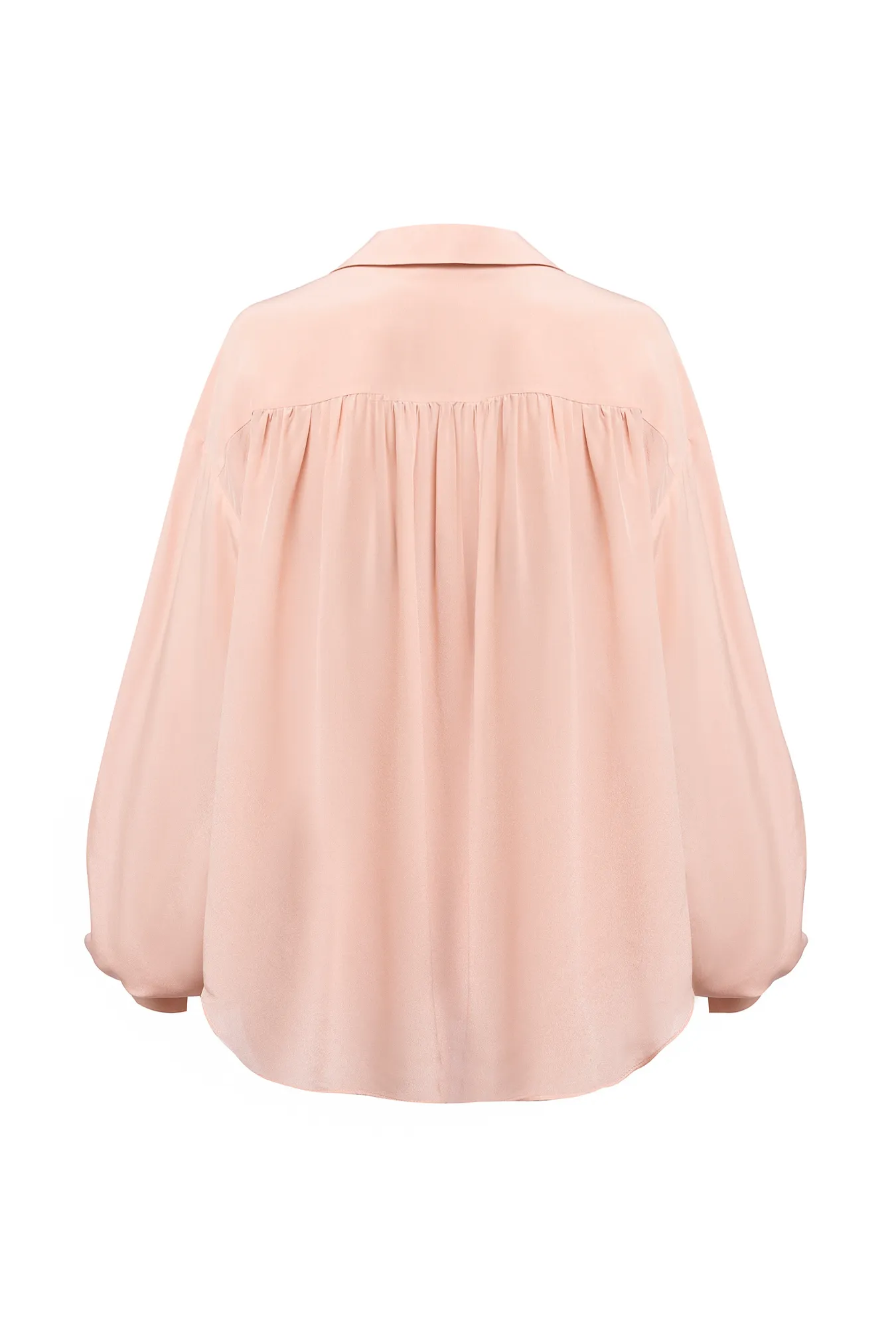 Шелковая винтажная блуза свободного силуэта