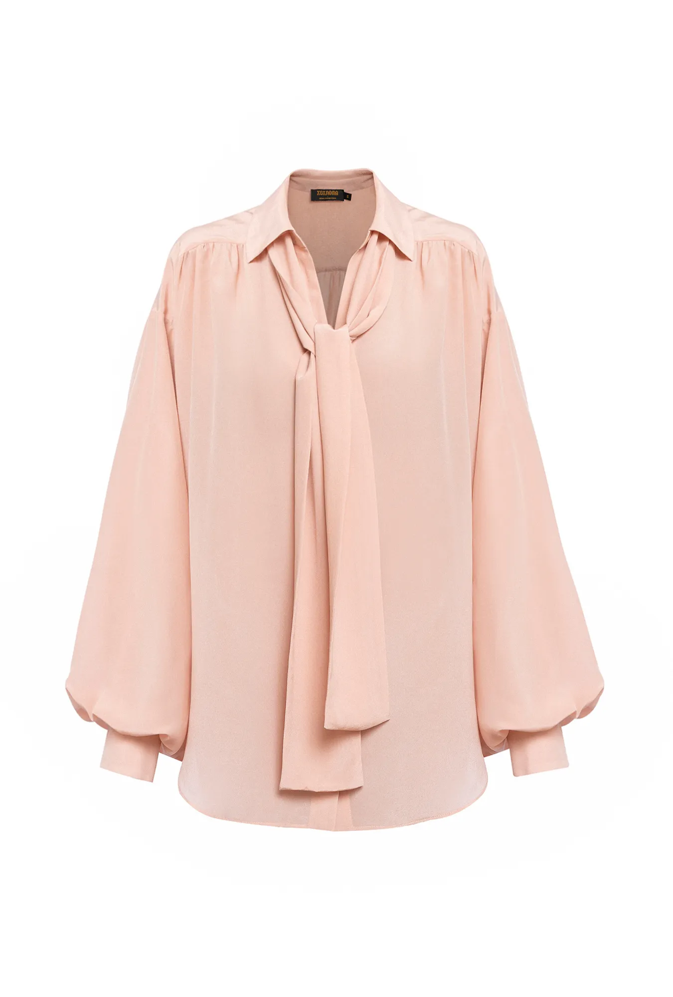 Шелковая винтажная блуза свободного силуэта