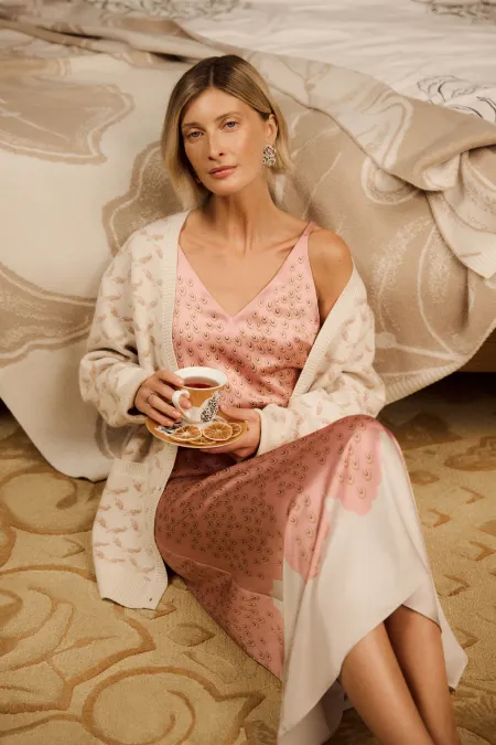 Шелковое платье-комбинация