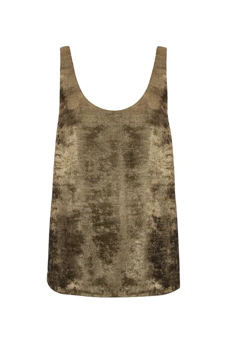 Топ с металлизированным эффектом