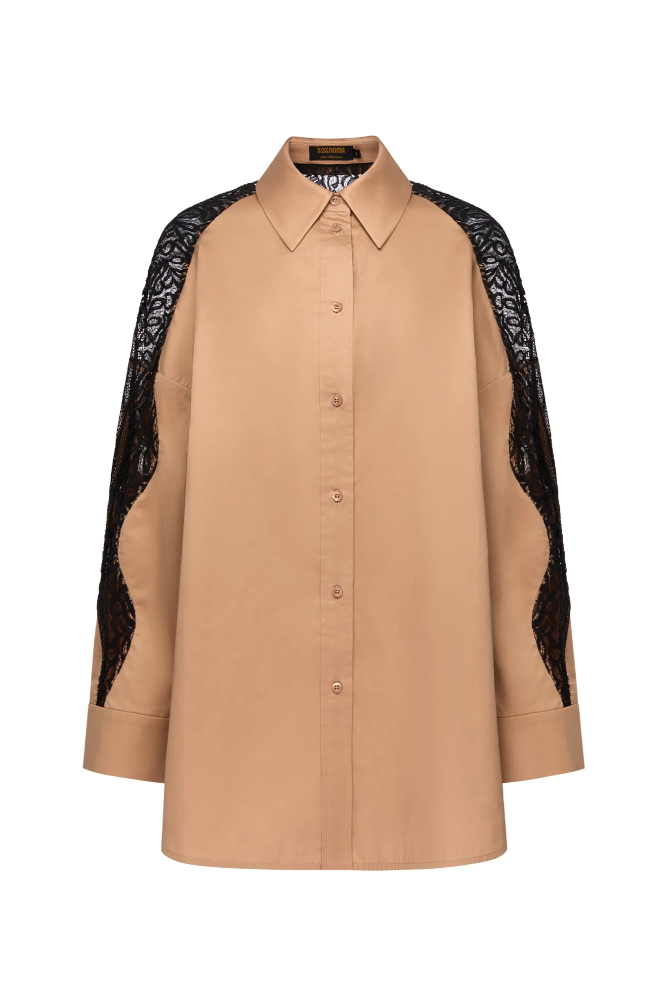 Блуза из 100% хлопка с кружевом