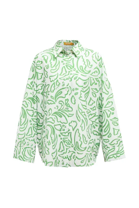 Блуза свободного силуэта