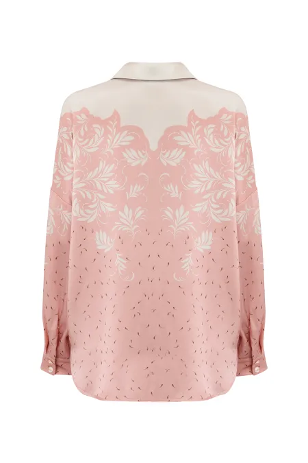 Шелковая блуза свободного силуэта
