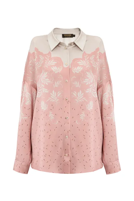 Шелковая блуза свободного силуэта