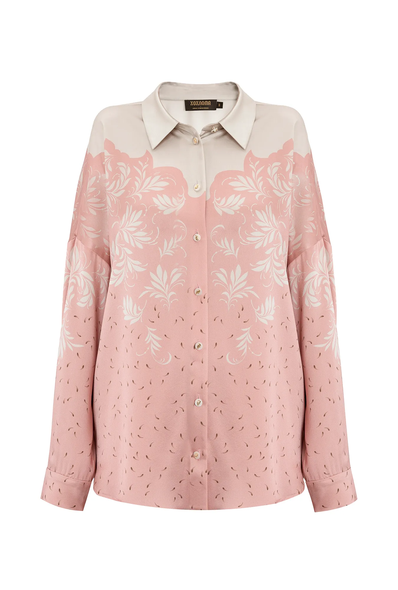 Шелковая блуза свободного силуэта