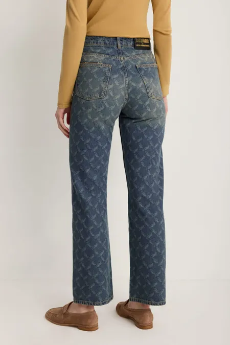 Джинсы с паттерном