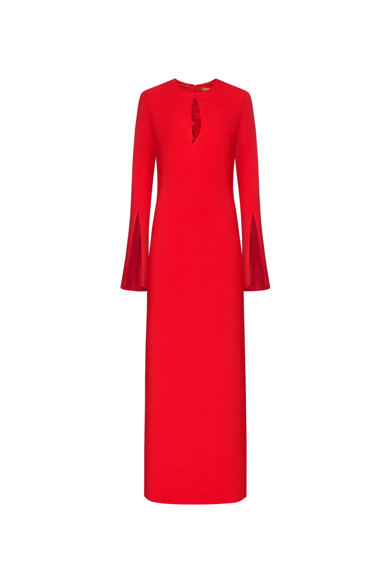 Платье-макси с вырезом