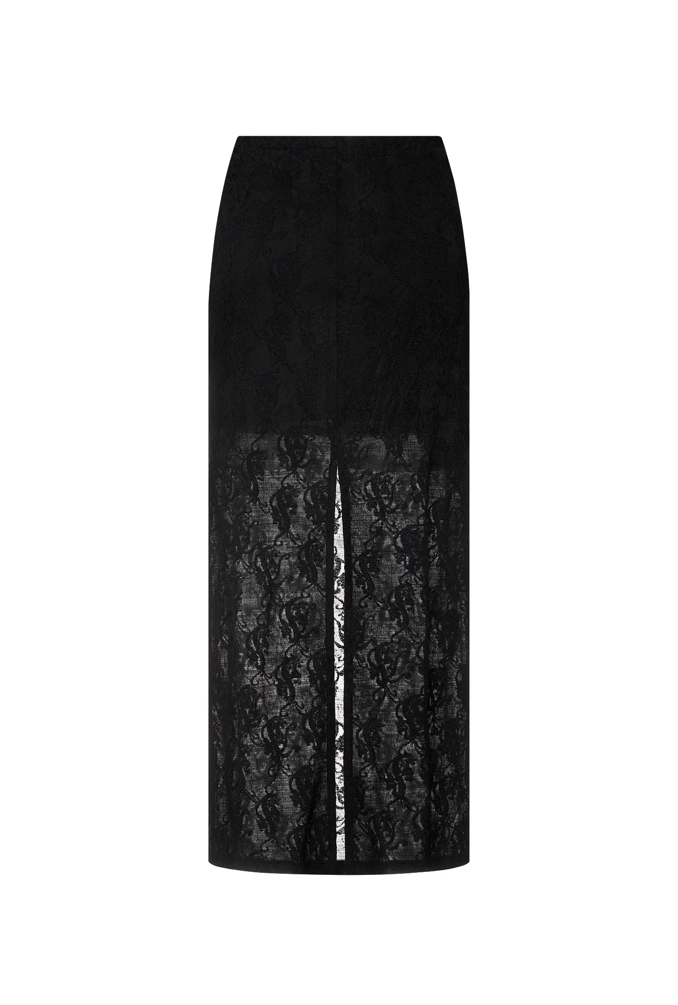 Полупрозрачная юбка с вышивкой