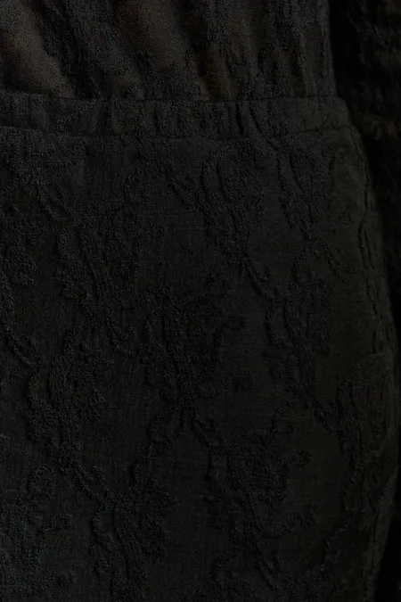 Полупрозрачная юбка с вышивкой