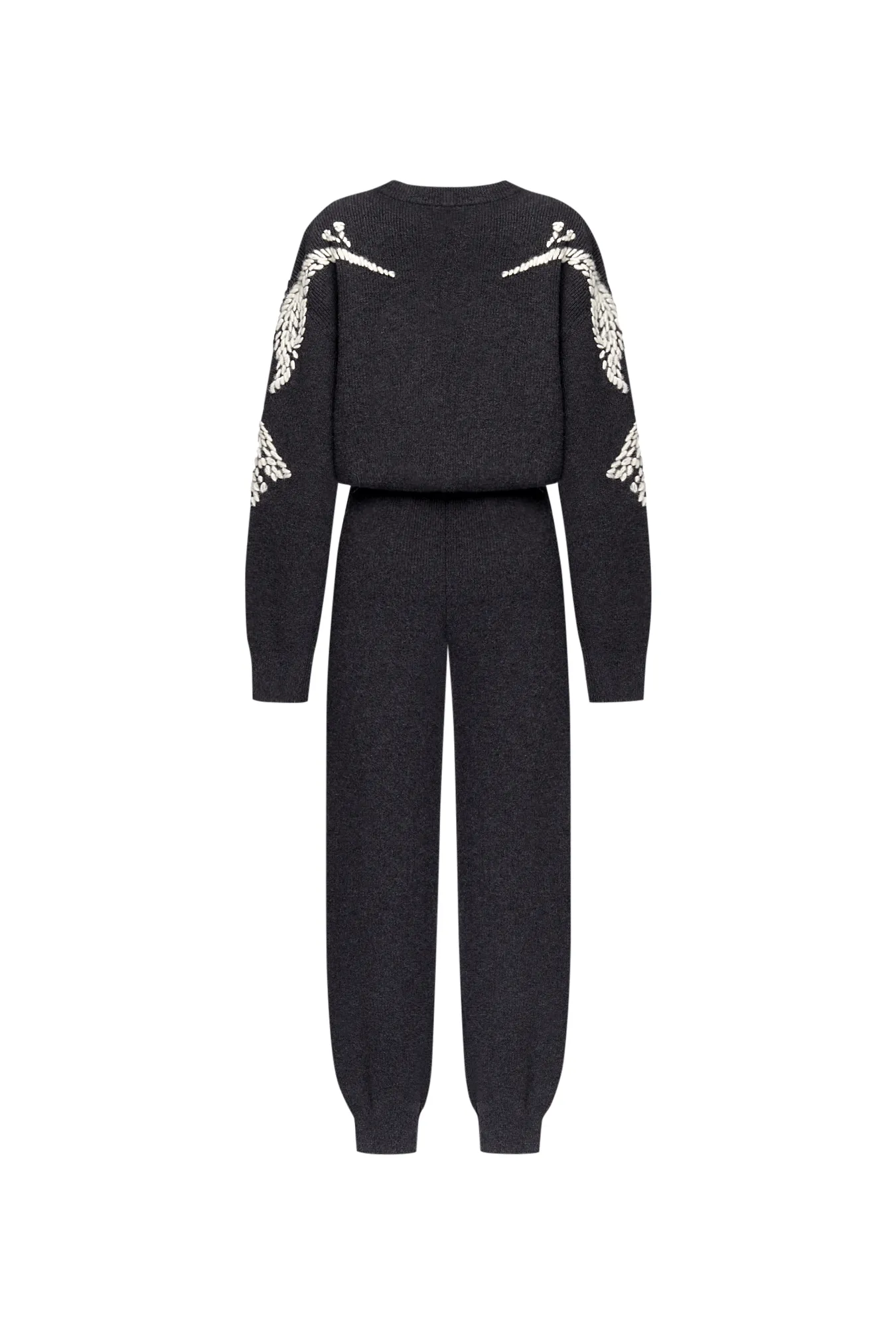 Комбинезон из 100% кашемира с вышивкой