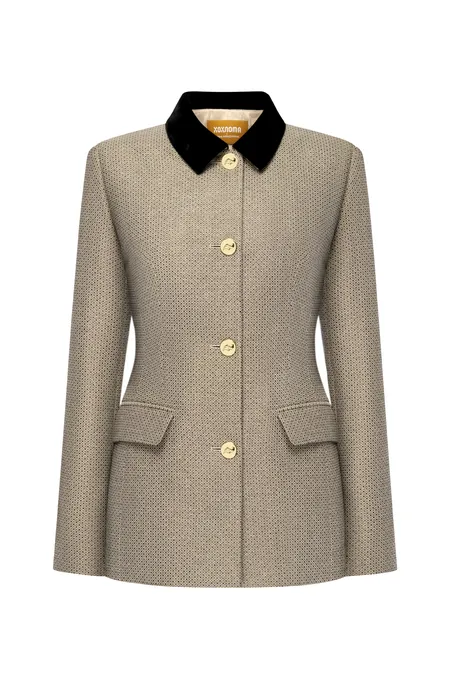 Жакет из смесовой шерсти